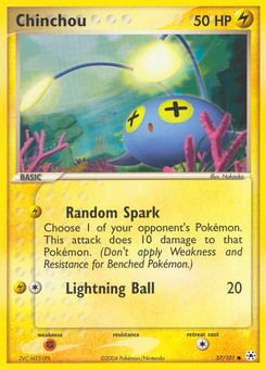 Chinchou 57/101 Hidden Legends