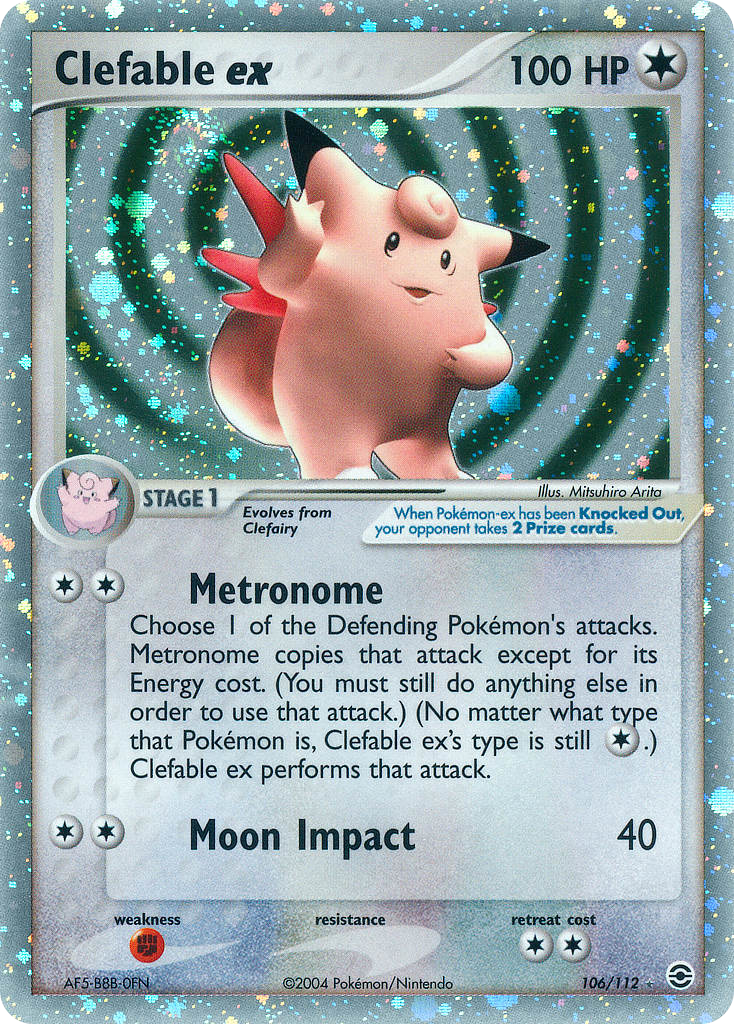 Clefable ex 106/112 FireRed & LeafGreen