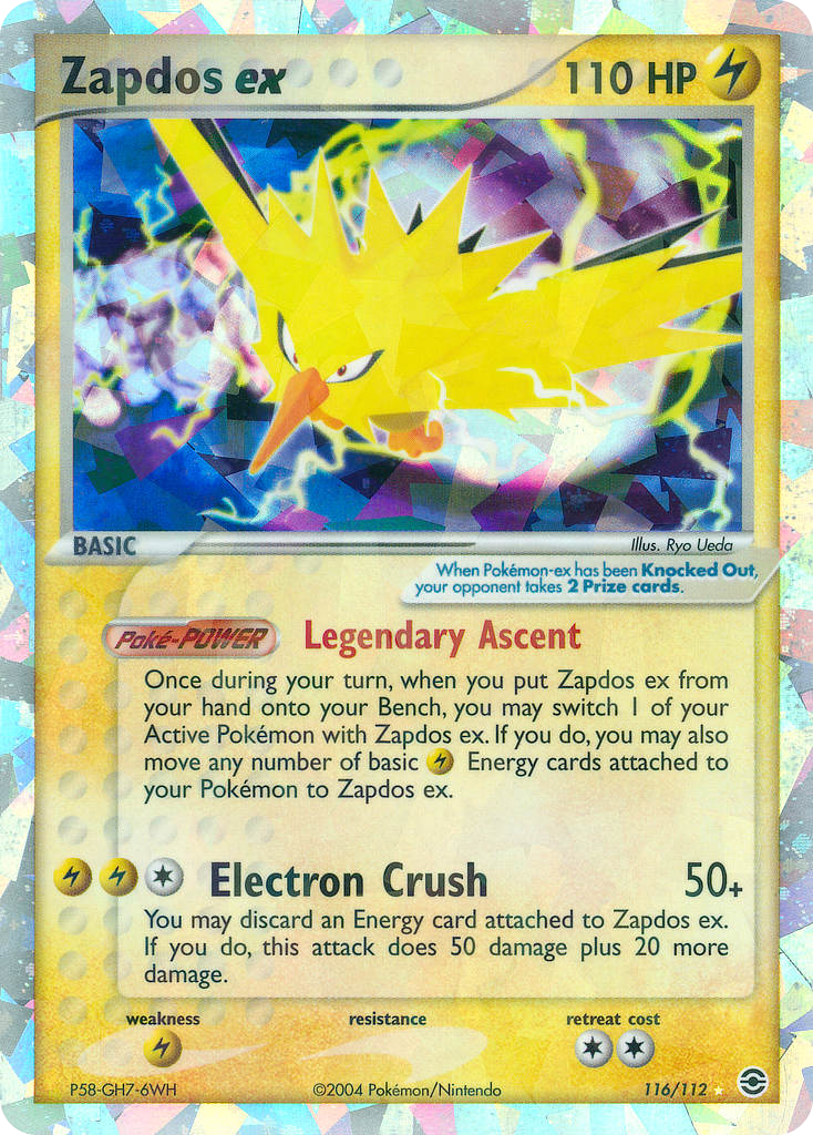 Zapdos ex 116/112 FireRed & LeafGreen
