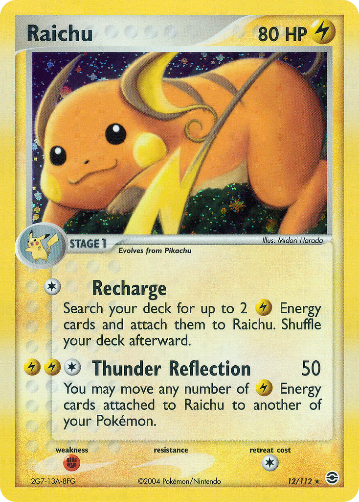 Raichu 12/112 FireRed & LeafGreen
