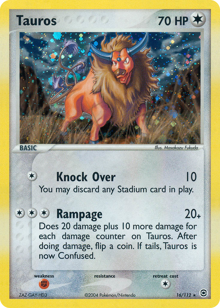Tauros 16/112 FireRed & LeafGreen