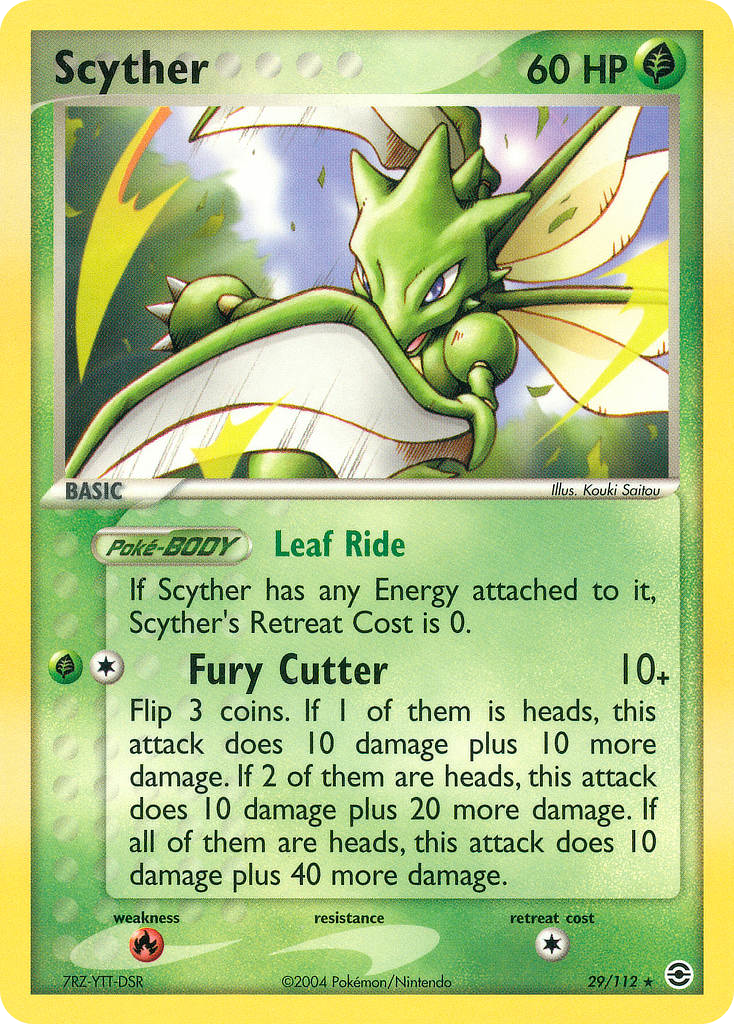 Scyther 29/112 FireRed & LeafGreen