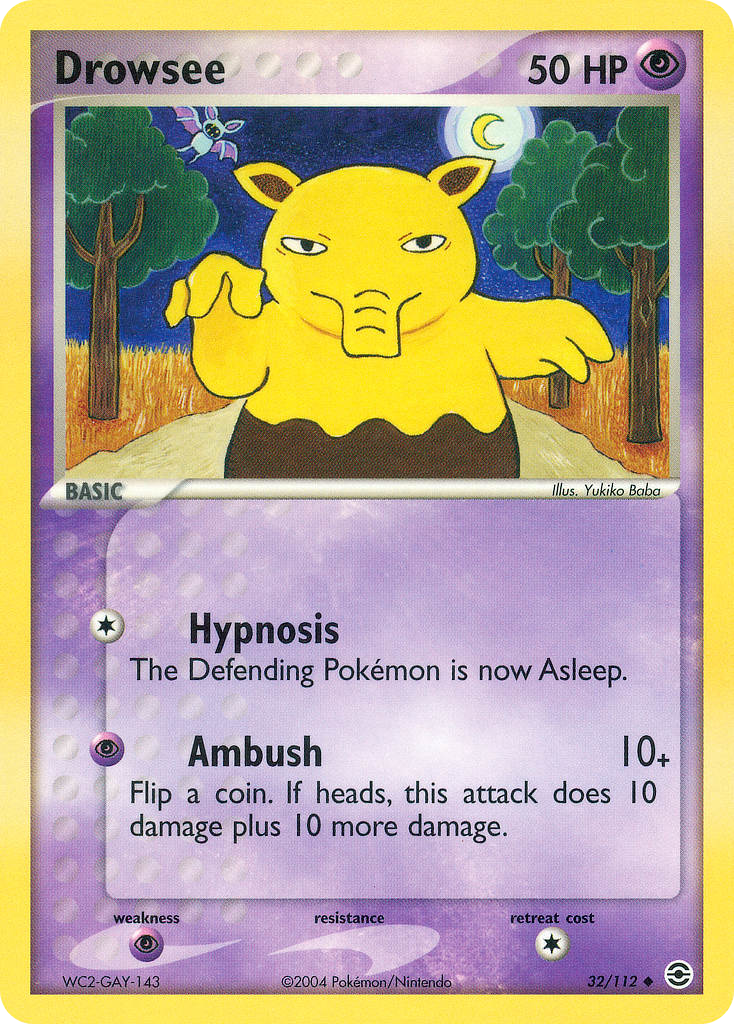 Drowzee 32/112 FireRed & LeafGreen