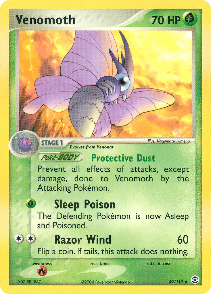 Venomoth 49/112 FireRed & LeafGreen