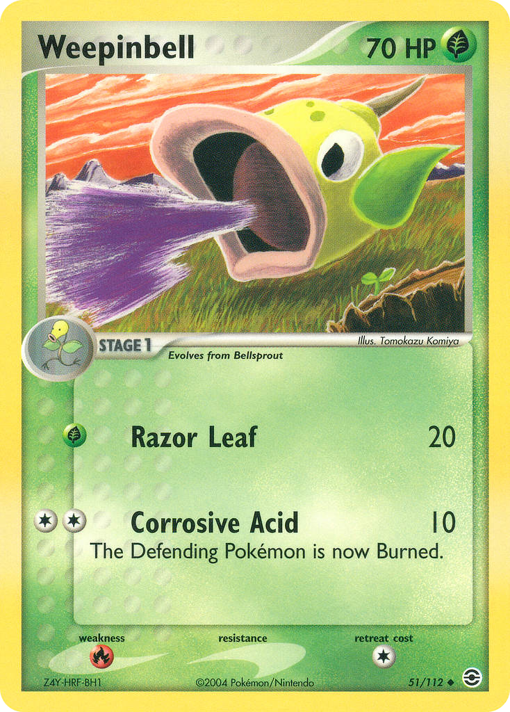 Weepinbell 51/112 FireRed & LeafGreen