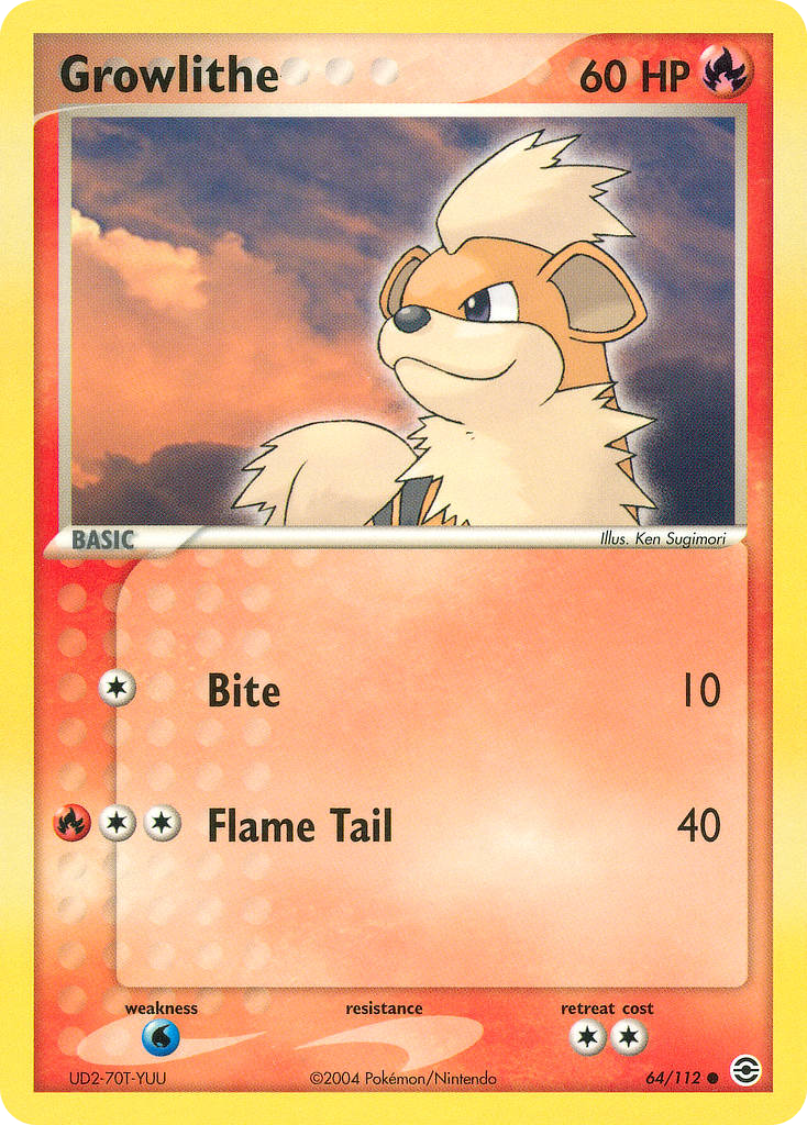Growlithe 64/112 FireRed & LeafGreen