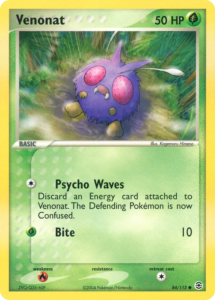 Venonat 84/112 FireRed & LeafGreen