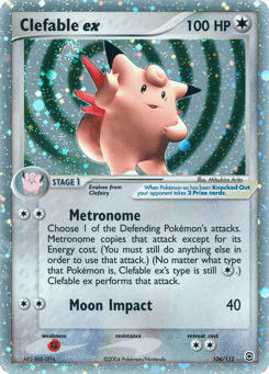 Clefable ex 106/112 FireRed & LeafGreen