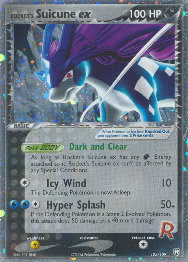 Rocket's Suicune ex 105/109 Team Rocket Returns