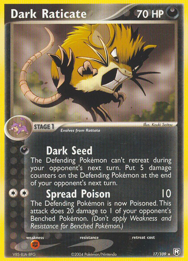 Dark Raticate 17/109 Team Rocket Returns