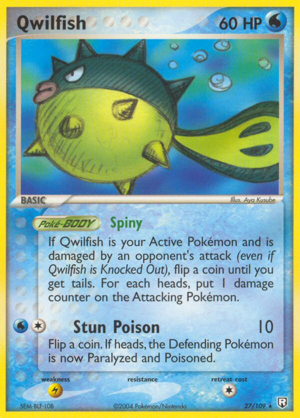 Qwilfish 27/109 Team Rocket Returns