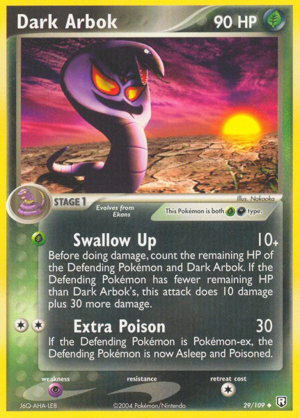 Dark Arbok 29/109 Team Rocket Returns