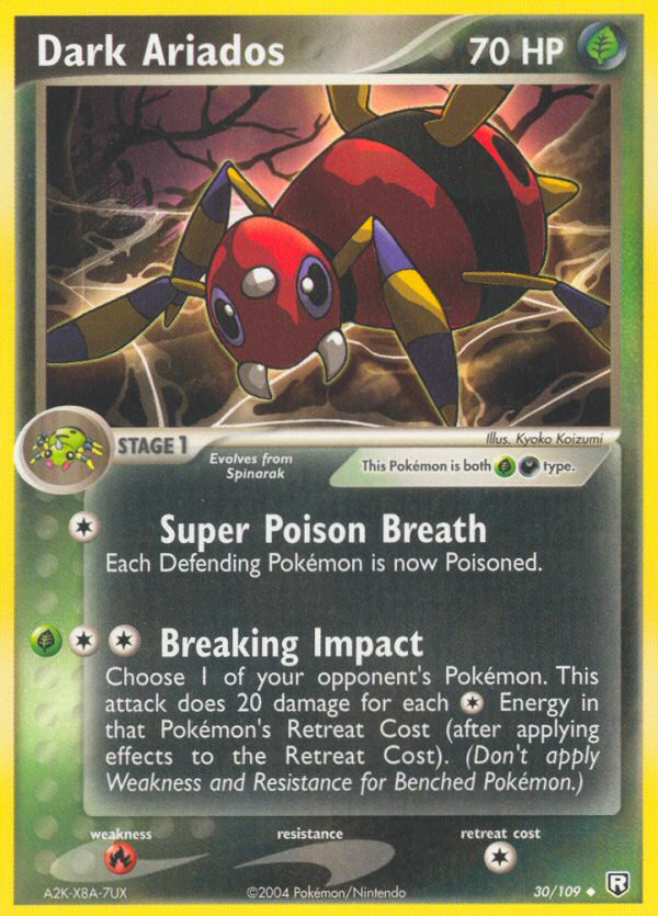 Dark Ariados 30/109 Team Rocket Returns