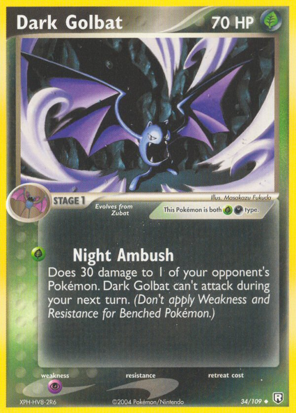 Dark Golbat 34/109 Team Rocket Returns