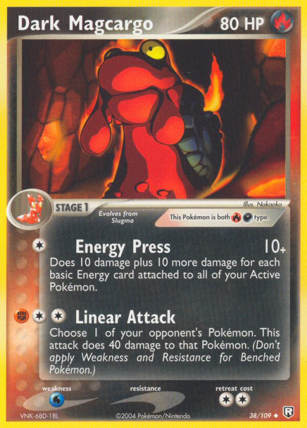 Dark Magcargo 38/109 Team Rocket Returns