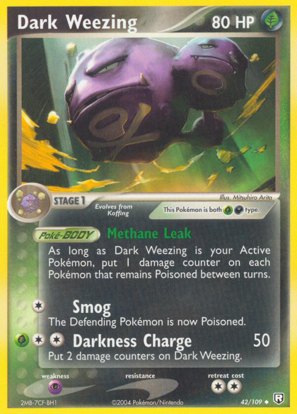 Dark Weezing 42/109 Team Rocket Returns