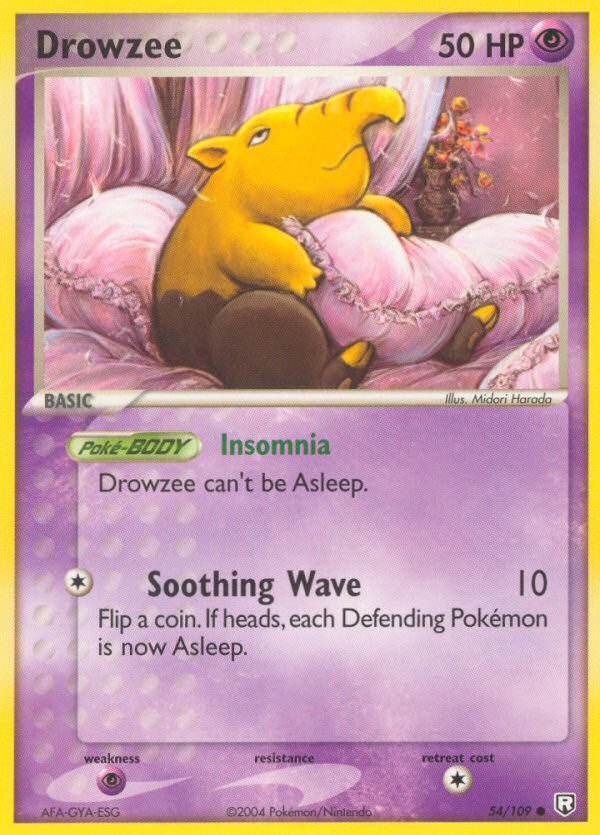 Drowzee 54/109 Team Rocket Returns
