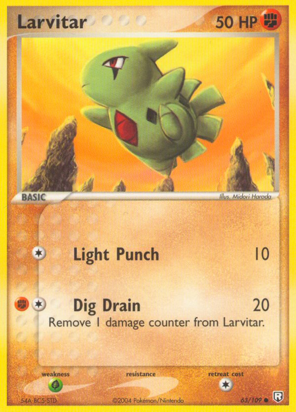 Larvitar 63/109 Team Rocket Returns