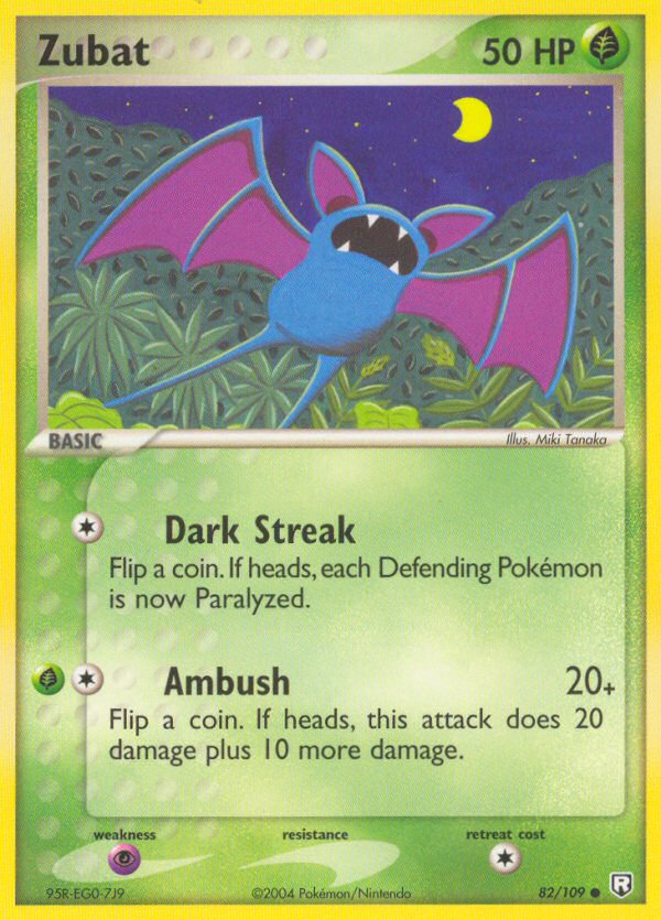 Zubat 82/109 Team Rocket Returns