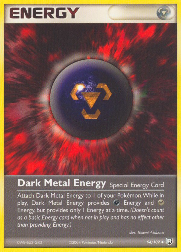 Dark Metal Energy 94/109 Team Rocket Returns