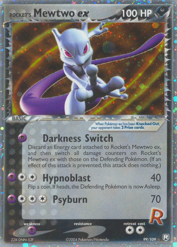 Rocket's Mewtwo ex 99/109 Team Rocket Returns