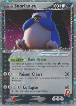 Rocket's Snorlax ex 104/109 Team Rocket Returns