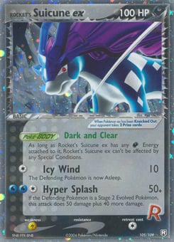 Rocket's Suicune ex 105/109 Team Rocket Returns