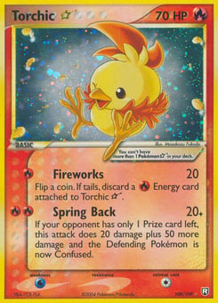 Torchic ☆ 108/109 Team Rocket Returns