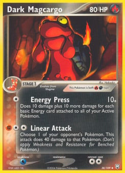 Dark Magcargo 38/109 Team Rocket Returns