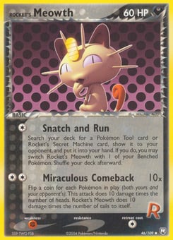 Rocket's Meowth 46/109 Team Rocket Returns