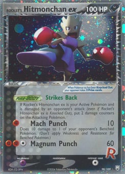 Rocket's Hitmonchan ex 98/109 Team Rocket Returns