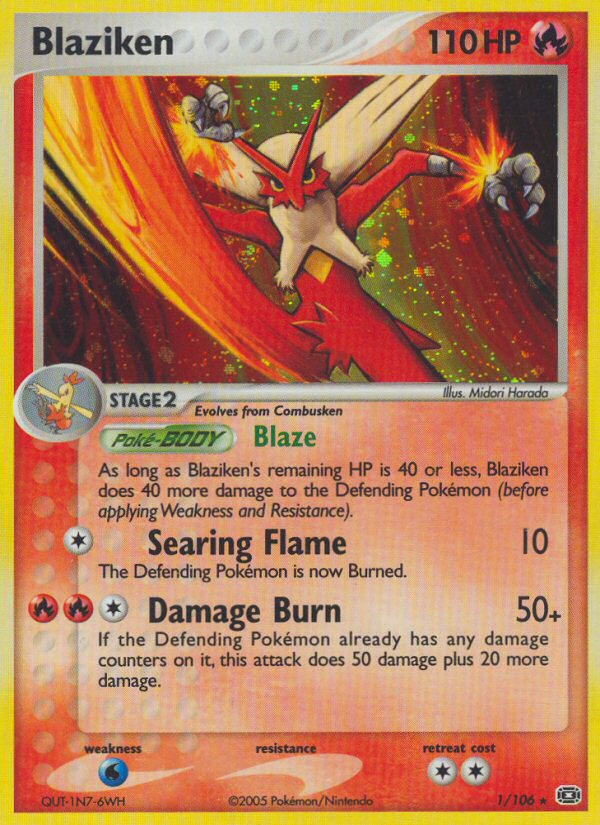 Blaziken 1/106 Emerald