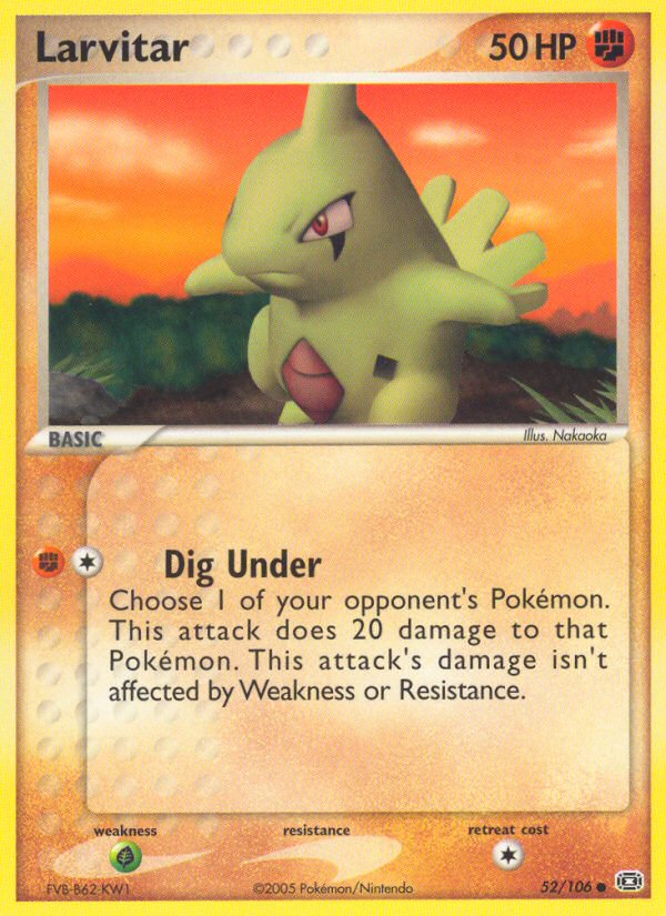 Larvitar 52/106 Emerald