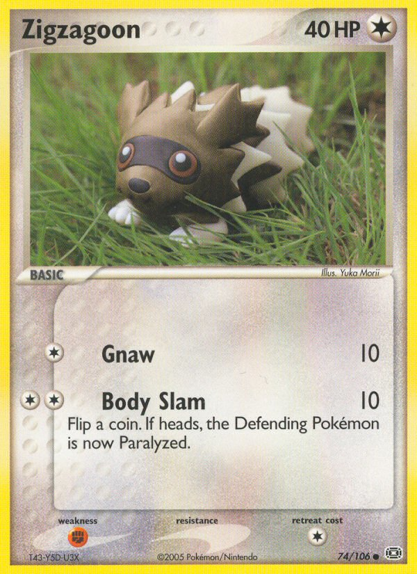 Zigzagoon 74/106 Emerald