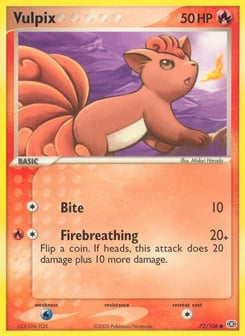 Vulpix 72/106 Emerald