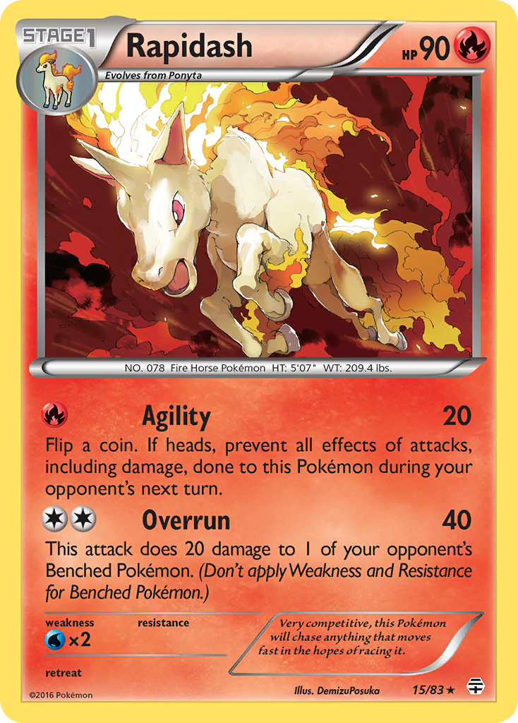 Rapidash 15/83 Generations