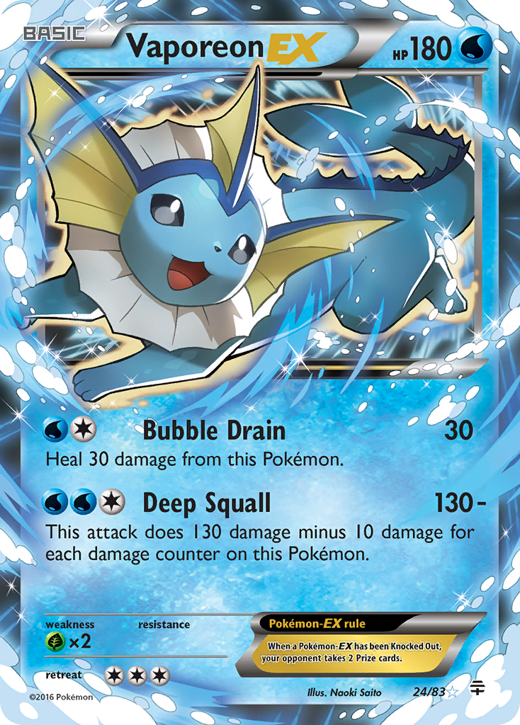 Vaporeon-EX 24/83 Generations