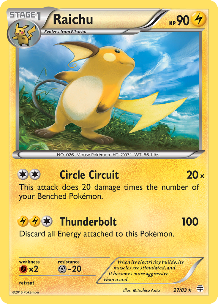 Raichu 27/83 Generations