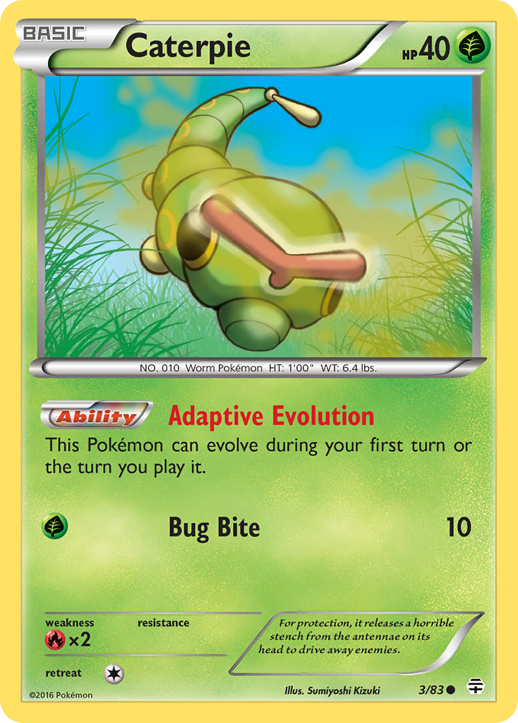 Caterpie 3/83 Generations