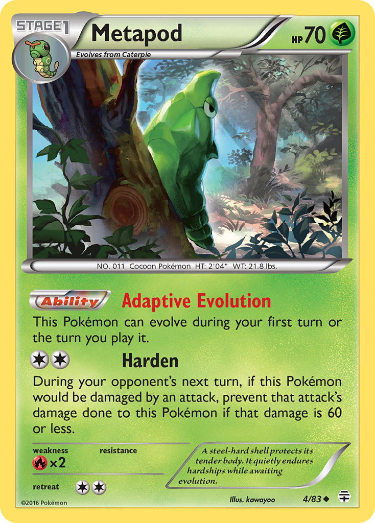 Metapod 4/83 Generations
