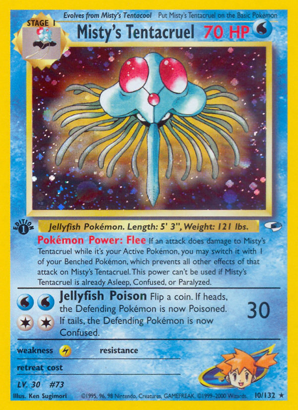Misty's Tentacruel 10/132 Gym Heroes