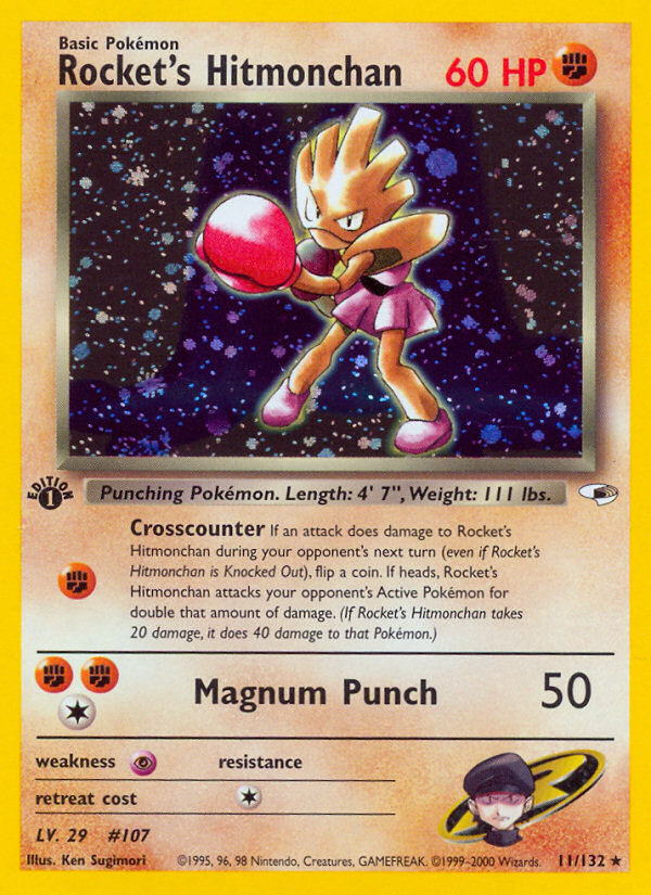 Rocket's Hitmonchan 11/132 Gym Heroes