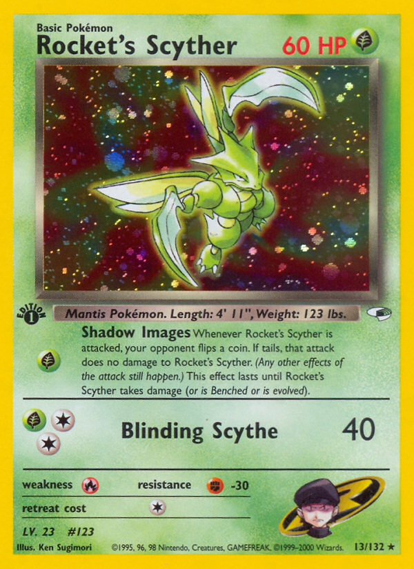 Rocket's Scyther 13/132 Gym Heroes