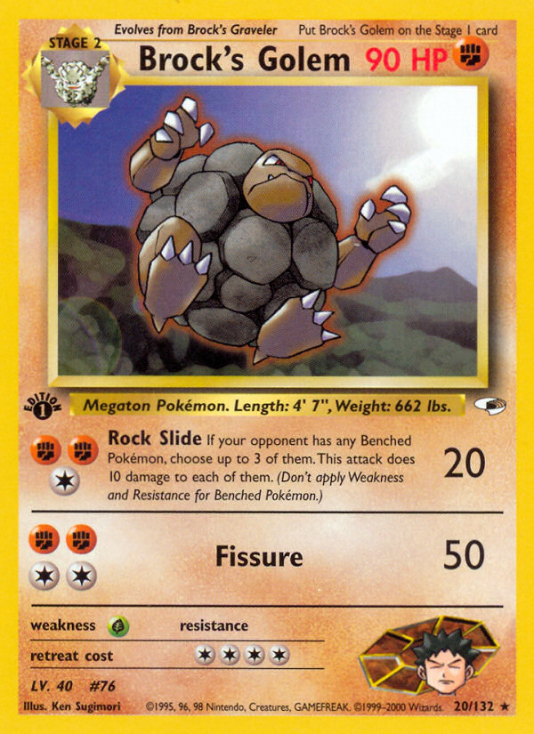 Brock's Golem 20/132 Gym Heroes