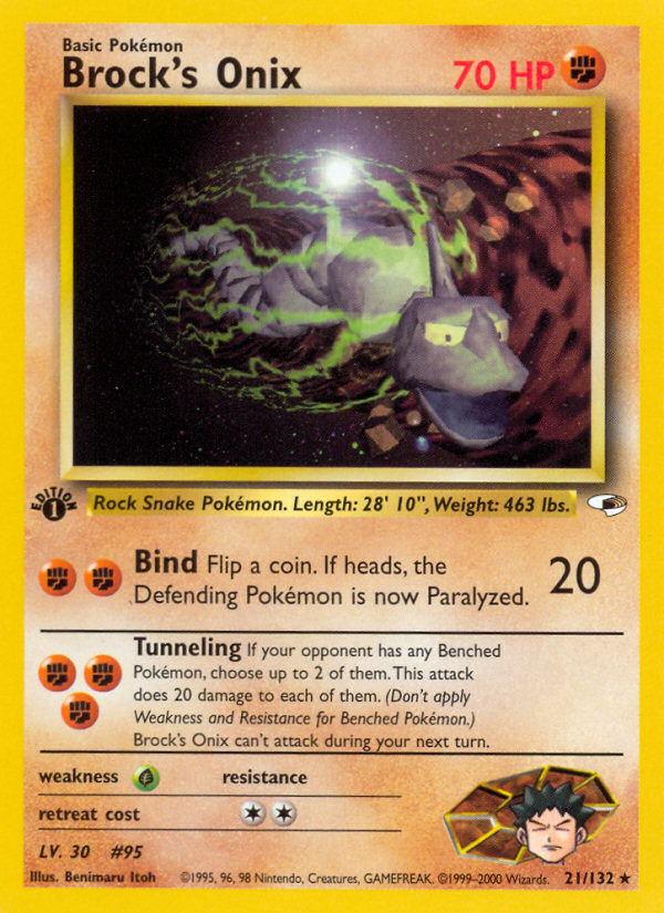 Brock's Onix 21/132 Gym Heroes