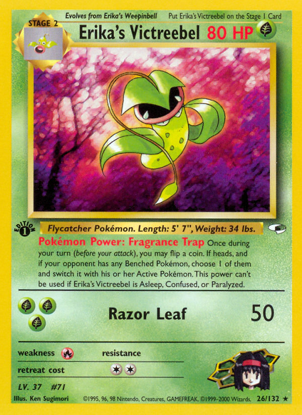 Erika's Victreebel 26/132 Gym Heroes