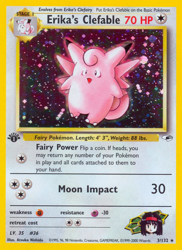 Erika's Clefable 3/132 Gym Heroes