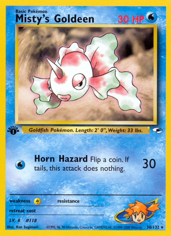 Misty's Goldeen 30/132 Gym Heroes