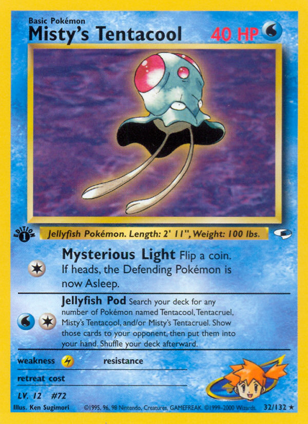 Misty's Tentacool 32/132 Gym Heroes