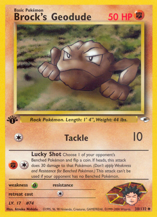 Brock's Geodude 38/132 Gym Heroes